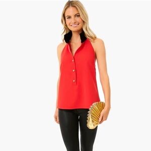 Tuckernuck Jagger Halter Button-Up Blouse